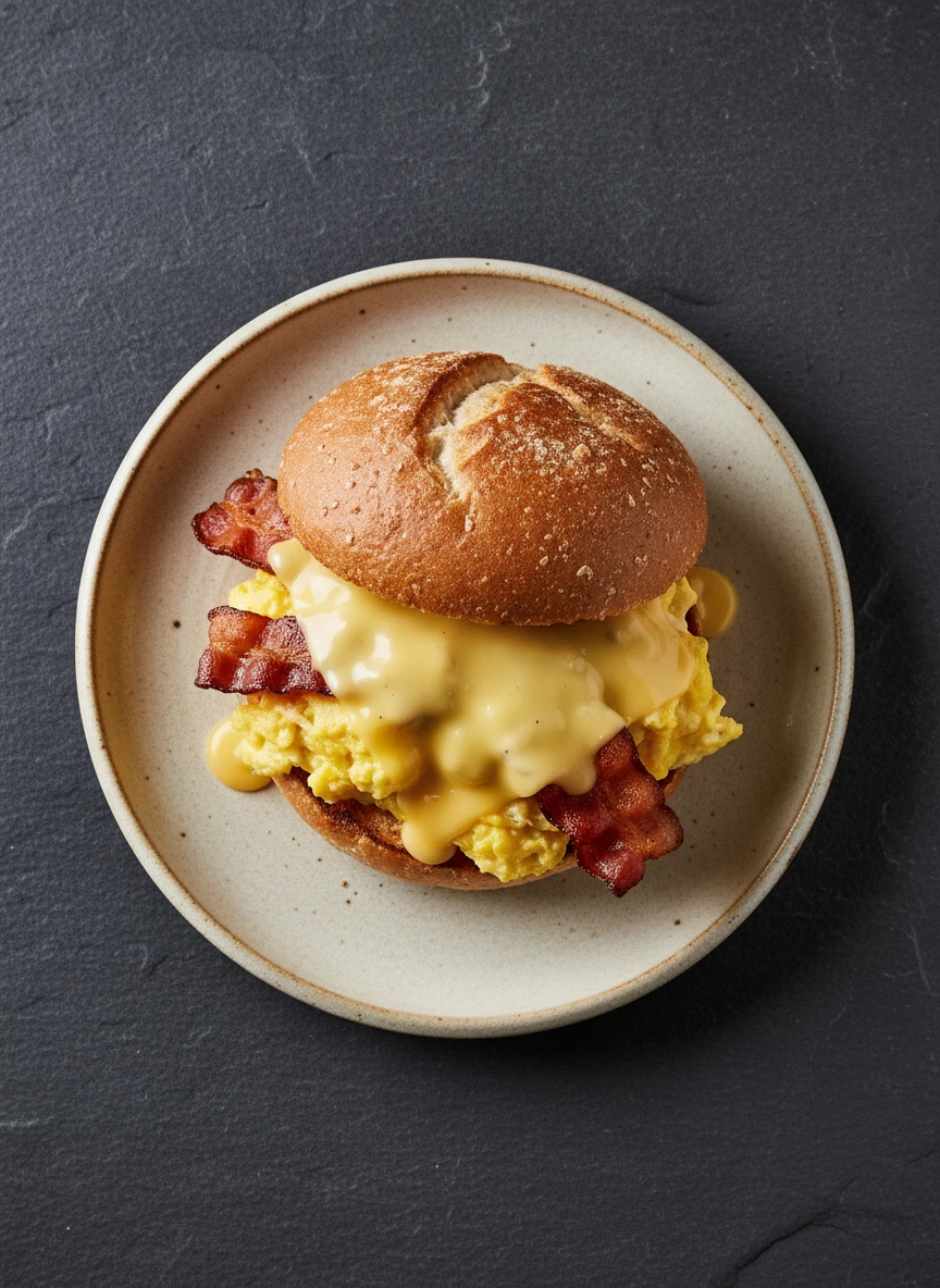 Bacon, Egg, and Cheese on a Roll